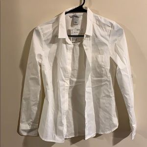 Brand new white button up